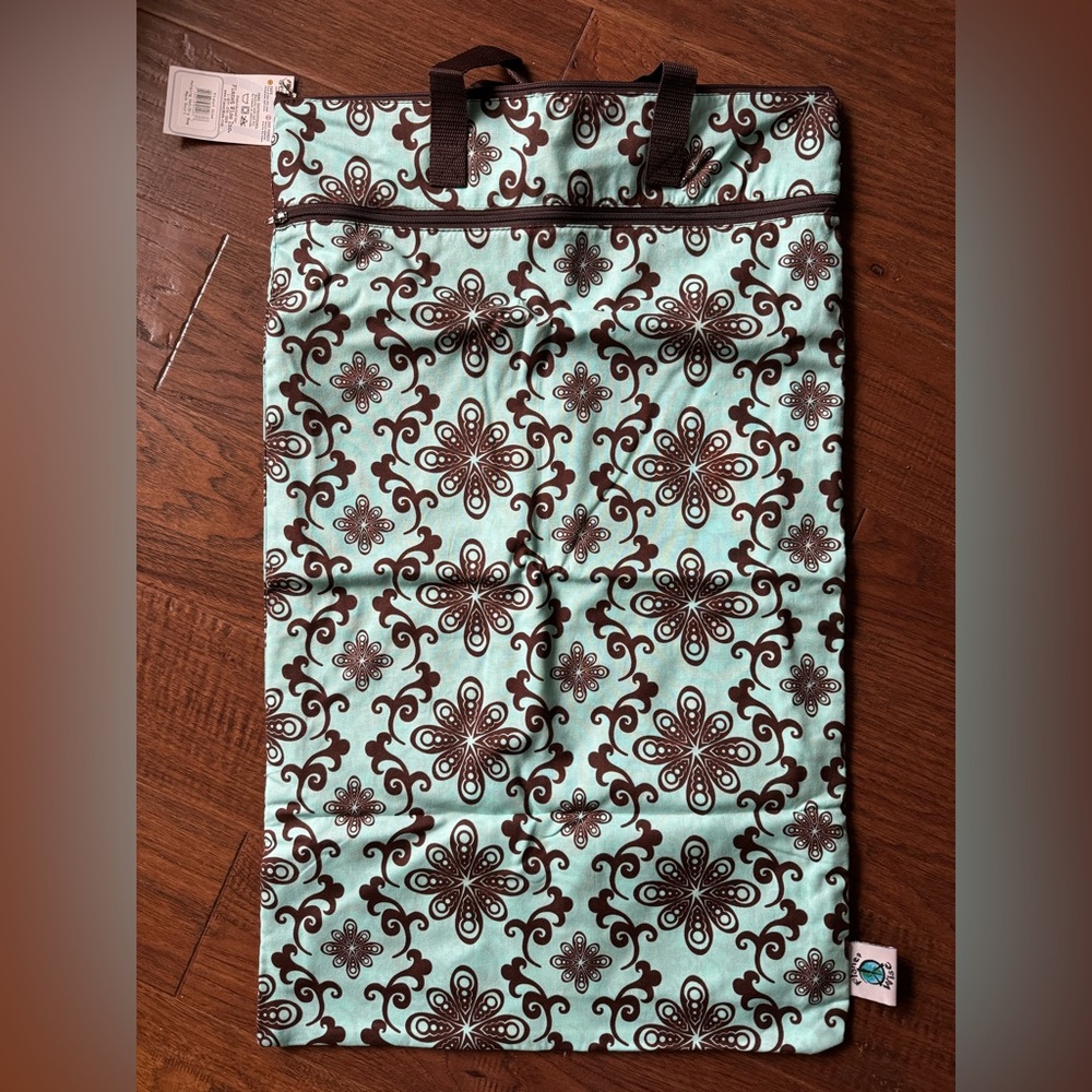 Planet Wise Hanging Wet/Dry Bag - Aqua Swirl